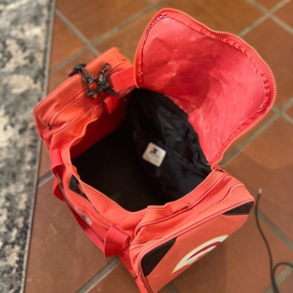 𝅺ATLANTA Hawks NBA vintage Starter bag duffel weekender retro 90s 80s rare - Picture 5 of 15